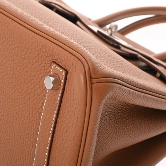HERMES Birkin 30 Gold hand bag 800000131130000 - Picture 9 of 12